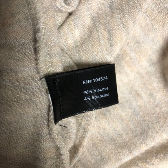 Boston Proper Long Drapey Top with Cardigan Womens Size Medium Beige Lightweight - Picture 7 of 9